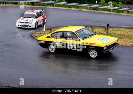 ADAC Eifel Rallye Festival 2023, Opel Kadett GTE, Vulkaneifel, Rheinland-Pfalz, Deutschland Stockfoto