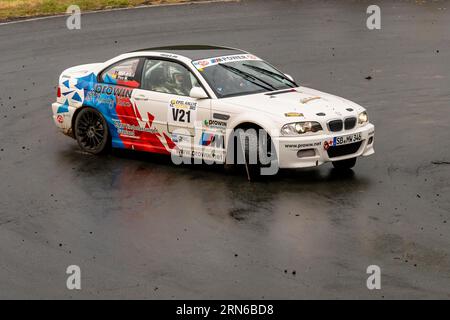 ADAC Eifel Rallye Festival 2023, BMW M3, Vulkaneifel, Eifel, Rheinland-Pfalz, Deutschland Stockfoto