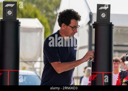 Monza, Italien. 31. August 2023. Mattia Binotto, während der Formel 1 Pirelli GP d'Italia. Quelle: Alessio Morgese/Alessio Morgese/E-Mage/Alamy Live News Stockfoto