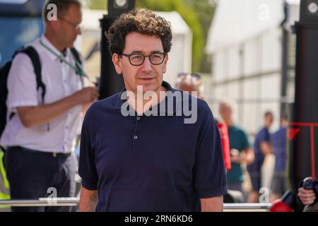 Monza, Italien. 31. August 2023. Mattia Binotto, während der Formel 1 Pirelli GP d'Italia. Quelle: Alessio Morgese/Alessio Morgese/E-Mage/Alamy Live News Stockfoto