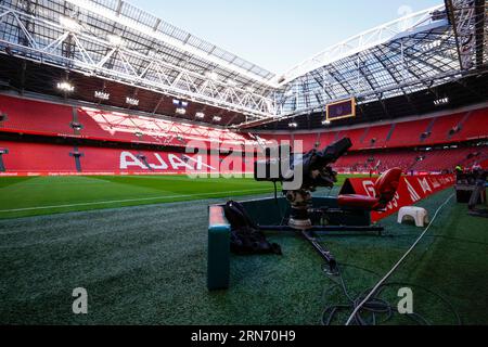 AMSTERDAM, NIEDERLANDE - AUGUST 31: Blick auf die Johan Cruijff Arena im Stadion während der UEFA Champions League - Play-Off-Runde des Zweitligigkeitsspiels der AFC Stockfoto