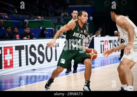 Asia Arena, Manila, Philippinen. August 2023 31. Paul Stoll (MEX), 31. AUGUST 2023 - Basketball - FIBA World Cup 2023 - Klassifikationsrunde 17-32 Gruppe N zwischen Neuseeland 100-108 Mexiko in der Mall of Asia Arena, Manila, Philippinen. Quelle: SportsPressJP/AFLO/Alamy Live News Stockfoto