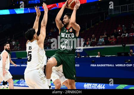 Asia Arena, Manila, Philippinen. August 2023 31. Gael Bonilla (MEX), 31. AUGUST 2023 - Basketball - FIBA World Cup 2023 - Klassifikationsrunde 17-32 Gruppe N zwischen Neuseeland 100-108 Mexiko in der Mall of Asia Arena, Manila, Philippinen. Quelle: SportsPressJP/AFLO/Alamy Live News Stockfoto
