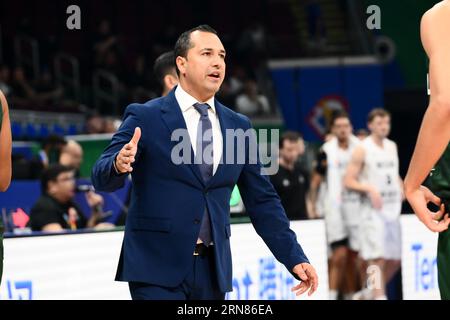 Asia Arena, Manila, Philippinen. August 2023 31. Omar Quintero (MEX), 31. AUGUST 2023 - Basketball - FIBA World Cup 2023 - Klassifikationsrunde 17-32 Gruppe N zwischen Neuseeland 100-108 Mexiko in der Mall of Asia Arena, Manila, Philippinen. Quelle: SportsPressJP/AFLO/Alamy Live News Stockfoto