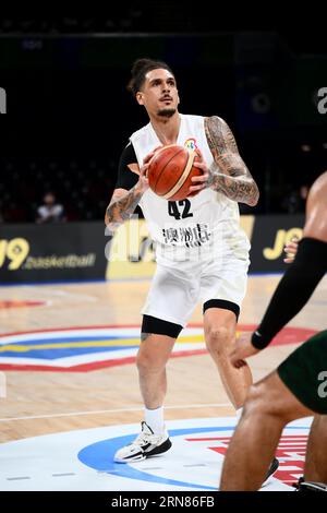 Asia Arena, Manila, Philippinen. August 2023 31. Isaac Fotu (NZL), 31. AUGUST 2023 - Basketball - FIBA World Cup 2023 - Klassifikationsrunde 17-32 Gruppe N zwischen Neuseeland 100-108 Mexiko in der Mall of Asia Arena, Manila, Philippinen. Quelle: SportsPressJP/AFLO/Alamy Live News Stockfoto