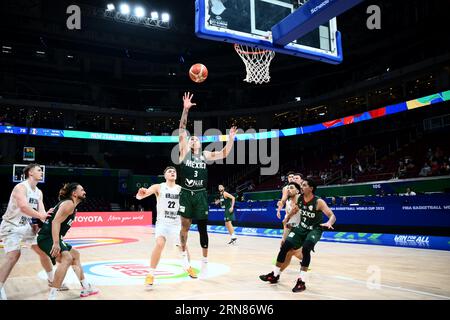 Asia Arena, Manila, Philippinen. August 2023 31. Fabian Jaimes (MEX), 31. AUGUST 2023 - Basketball - FIBA World Cup 2023 - Klassifikationsrunde 17-32 Gruppe N zwischen Neuseeland 100-108 Mexiko in der Mall of Asia Arena, Manila, Philippinen. Quelle: SportsPressJP/AFLO/Alamy Live News Stockfoto