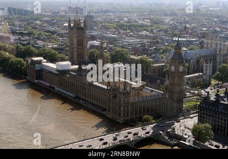 Das Foto vom 21. Mai 2015 zeigt einen Blick auf London. London im Südosten Englands ist die Hauptstadt des Vereinigten Königreichs. Die an der Themse gelegene Stadt spielt eine Schlüsselrolle in den Finanz-, Handels-, Industrie- und Kulturbereichen der Welt. ) (zcc) UK-LONDON-FEATURES HanxYan PUBLICATIONxNOTxINxCHN Foto aufgenommen AM 21. Mai 2015 zeigt einen Blick AUF London London London im Südosten Englands IST die Hauptstadt des Vereinigten Königreichs Themse die Stadt SPIELT eine Schlüsselrolle in den World S Financial Commercial Industrial and Cultural Fields ZCC UK in London gibt es eine HanxYan-PUBLICA Stockfoto