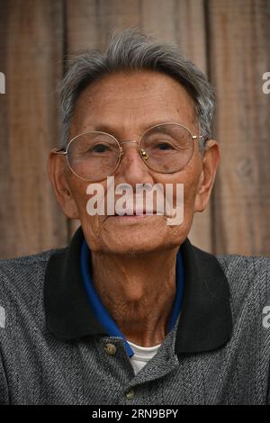 Porträt eines alten laotischen Mannes in Luang Prabang, Laos Stockfoto