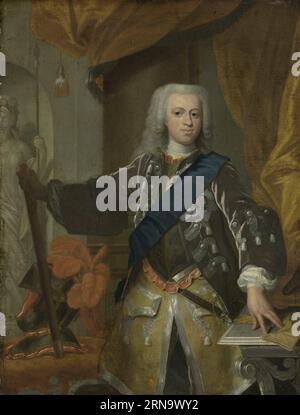 Porträt von Wilhelm IV., Prinz von Orange zwischen 1730 und 1753 von Hans Hysing Stockfoto