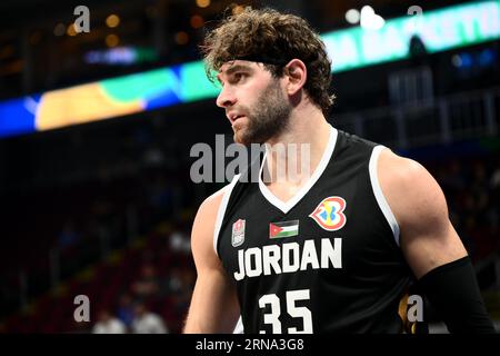 Asia Arena, Manila, Philippinen. August 2023 31. Zane Alnajdawi (JOR), 31. AUGUST 2023 - Basketball - FIBA World Cup 2023 - Klassifikationsrunde 17-32 Gruppe N zwischen Ägypten 85-69 Jordanien in der Mall of Asia Arena, Manila, Philippinen. Quelle: SportsPressJP/AFLO/Alamy Live News Stockfoto