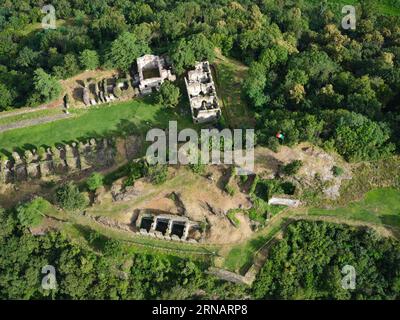 LUFTAUFNAHME. Fort Fuentes. Colico, Provinz Lecco, Lombardei, Italien. Stockfoto