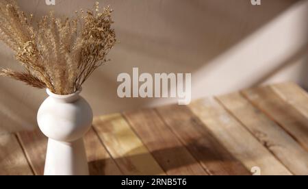 Verschiedene Requisiten mit herbstlicher Atmosphäre im warmen Nachmittagslicht. Stockfoto