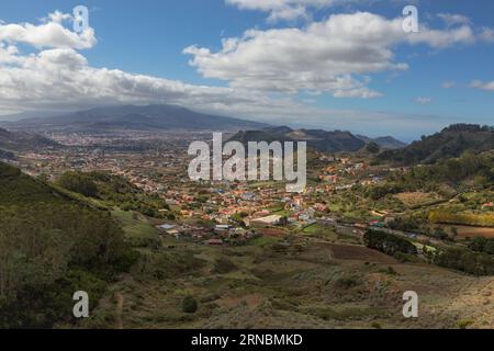 Teide von den nördlichen Anaga Mountains, Kanarische Inseln. Spanien Stockfoto