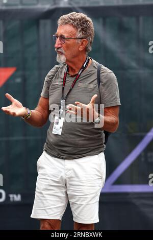 Monza, Italien. September 2023. Eddie Jordan (IRE). Formel-1-Weltmeisterschaft, großer Preis von Italien, Rd 15, Freitag, 1. September 2023. Monza Italien. Quelle: James Moy/Alamy Live News Stockfoto