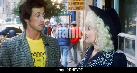 STRASS 1984 20th Century Fox Film mit Dolly Parton und Sylvester Stallone Stockfoto