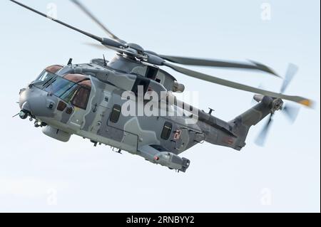 Ein AgustaWestland AW101 Hubschrauber der polnischen Marine. Stockfoto