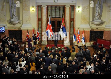 (160317) -- BELGRAD, 17. März 2016 -- der britische Prinz Charles, Prince of Wales, spricht bei einem Empfang des serbischen Parlaments in Belgrad, Serbien, am 17. März 2016. Prinz Charles und seine Frau Camilla, Herzogin von Cornwall, haben einen zweitägigen Besuch in Serbien. SERBIEN-BELGRAD-PRINZ CHARLES-VISIT PredragxMilosavljevic PUBLICATIONxNOTxINxCHN Belgrad 17. März 2016 der britische Prinz Charles Prince of Wales spricht BEI einem Empfang des serbischen Parlaments in Belgrad Serbien AM 17. März 2016 haben Prinz Charles und seine Frau Camilla Herzogin von Cornwall einen 2-tägigen Besuch in Serbien Belgrad Prinz Charles Vis Stockfoto