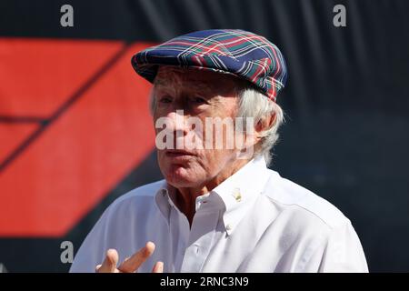 Monza, Italien. September 2023. Jackie Stewart (GBR). Formel-1-Weltmeisterschaft, großer Preis von Italien, Rd 15, Freitag, 1. September 2023. Monza Italien. Quelle: James Moy/Alamy Live News Stockfoto