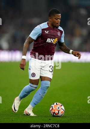 Leon Bailey von Aston Villa während des Play-off-Spiels der UEFA Europa Conference League in der Villa Park, Birmingham. Bilddatum: Donnerstag, 31. August 2023. Stockfoto