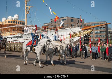 Am 1. September 2023 besucht Fredericia Dänemark, Königin Margrethe II. Von Dänemark Fredericia Stockfoto