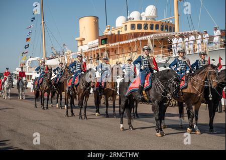 Am 1. September 2023 besucht Fredericia Dänemark, Königin Margrethe II. Von Dänemark Fredericia Stockfoto