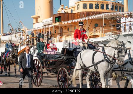 Am 1. September 2023 besucht Fredericia Dänemark, Königin Margrethe II. Von Dänemark Fredericia Stockfoto