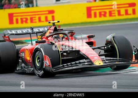 September 2023, Autodromo Nazionale di Monza, Monza, FORMEL 1 PIRELLI GRAN PREMIO D'ITALIA 2023, auf dem Bild Carlos Sainz Jr. (E), Scuderia Ferrari Stockfoto