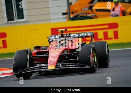 September 2023, Autodromo Nazionale di Monza, Monza, FORMEL 1 PIRELLI GRAN PREMIO D'ITALIA 2023, auf dem Bild Carlos Sainz Jr. (E), Scuderia Ferrari Stockfoto