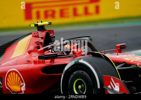 September 2023, Autodromo Nazionale di Monza, Monza, FORMEL 1 PIRELLI GRAN PREMIO D'ITALIA 2023, auf dem Bild Carlos Sainz Jr. (E), Scuderia Ferrari Stockfoto