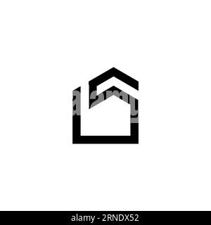 LS Home-Logo-Design. S Real Estate-Logo Stock Vektor