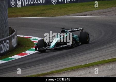 Monza, Italien. September 2023. #34 Felipe Drugovich (BRA) Reservefahrer bei Aramco Aston Martin Mercedes während des italienischen GP, Monza 31. August-3. September 2023 Formel-1-Weltmeisterschaft 2023. Quelle: Unabhängige Fotoagentur/Alamy Live News Stockfoto