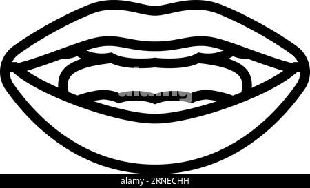 Vektor-Illustration mit animiertem Liniensymbol Stock Vektor