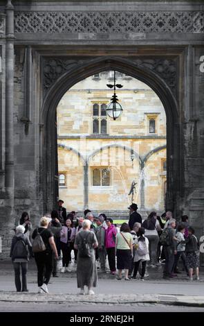 Tom Quad am Christ Church College, University of Oxford, England. Stockfoto