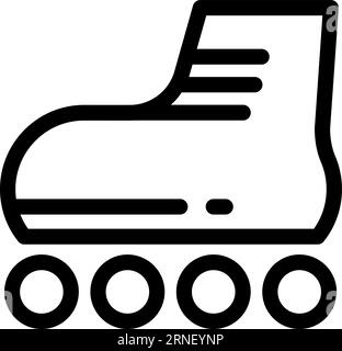 Lineares Skates-Symbol. Urbanes Straßensportsymbol Stock Vektor