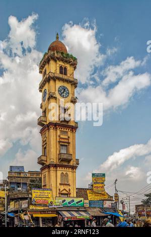 09 26 2005 Vintage Old Clock Tower, Halsey Road, Sakkar Patti, Naya Ganj, Kanpur Uttar Pradesh Indien Asien. Stockfoto