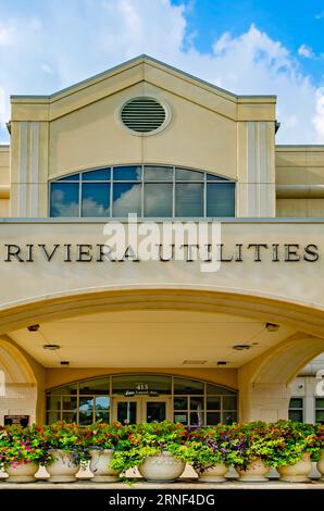 Riviera Utilities ist abgebildet, 19. August 2023, in Foley, Alabama. Das Versorgungsunternehmen erbringt Versorgungsleistungen im Baldwin County. Stockfoto