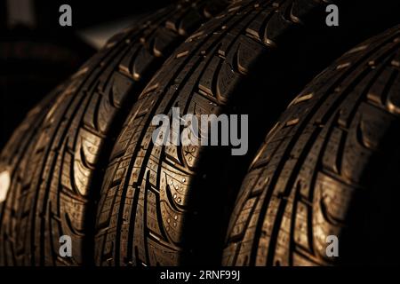 Monza, Italien. September 2023. Feuchte Pirelli-Reifen. Formel-1-Weltmeisterschaft, großer Preis von Italien, Rd 15, Freitag, 1. September 2023. Monza Italien. Quelle: James Moy/Alamy Live News Stockfoto