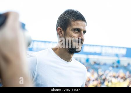 Reggio Emilia, Italien. September 2023. Alessio Dionisi während des Spiels US Sassuolo gegen Hellas Verona FC, italienische Fußballserie A in Reggio Emilia, Italien, 01. September 2023 Credit: Independent Photo Agency/Alamy Live News Stockfoto