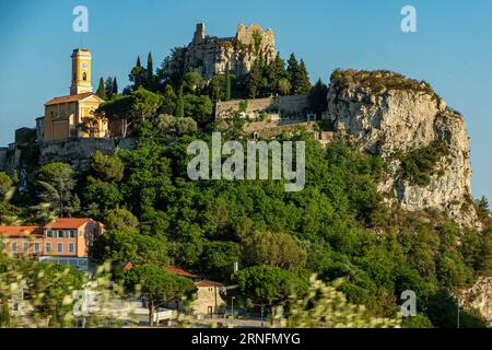 Alpes-Maritimes-Dorf, Dorf am Mittelmeer in Südfrankreich Stockfoto