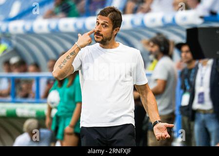 Reggio Emilia, Italien. September 2023. Alessio Dionisi (Sassuolo) während des Spiels US Sassuolo gegen Hellas Verona FC, italienische Fußballserie A in Reggio Emilia, Italien, 01. September 2023 Credit: Independent Photo Agency/Alamy Live News Stockfoto