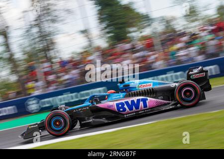 Esteban Ocon von Frankreich fuhr das (31) BWT Alpine F1 Team A523 während des Formel 1 Pirelli Grand Prix 2023 am 1. September 2023 in Monza, Italien. Quelle: Luca Rossini/E-Mage/Alamy Live News Stockfoto