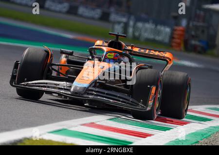 Monza, Italien. September 2023. Oscar PiNGaus Australien fährt das McLaren F1 Team MCL60 während der Gran Premio d'Italia, Formel 1 Meisterschaft in Monza, Italien, 01. September 2023 Credit: Independent Photo Agency/Alamy Live News Stockfoto