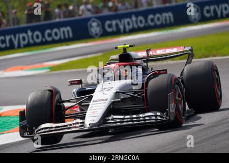 Monza, Italien. September 2023. Yuki Tsunoda aus Japan fährt die (22) Scuderia AlphaTauri AT04 während Gran Premio d'Italia, Formel 1-Meisterschaft in Monza, Italien, September 01 2023 Credit: Independent Photo Agency/Alamy Live News Stockfoto