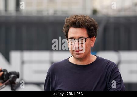 Monza, Italien. September 2023. Mattia Binotto (ITA), ehemaliger Teamleiter der Scuderia Ferrari, während der Formel 1 des Pirelli GP d'Italia. Quelle: Alessio Morgese/Alessio Morgese/E-Mage/Alamy Live News Stockfoto