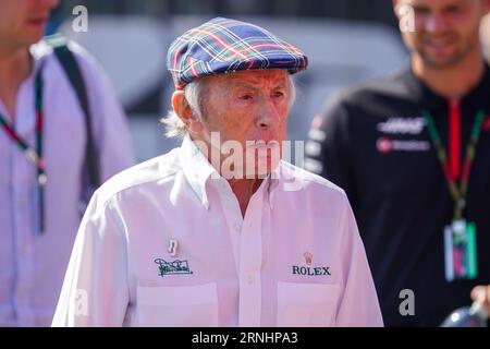 Monza, Italien. September 2023. Jackie Stewart, ehemaliger F1-Fahrer, während der Formel 1 Pirelli GP d'Italia. Quelle: Alessio Morgese/Alessio Morgese/E-Mage/Alamy Live News Stockfoto