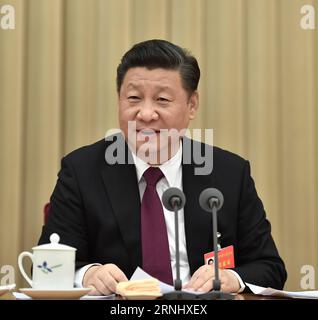 (161216) -- PEKING, 16. Dezember 2016 -- der chinesische Präsident Xi Jinping spricht vor der Central Economic Work Conference in Peking, der Hauptstadt Chinas. Die Konferenz fand vom 14. Bis 16. Dezember in Peking statt. ) (zhs) CHINA-PEKING-XI JINPING-ECONOMIC WORK-CONFERENCE (CN) LixTao PUBLICATIONxNOTxINxCHN Peking DEZ 16 2016 der chinesische Präsident Xi Jinping spricht vor der Central Economic Work Conference in Beijing Hauptstadt Chinas die Konferenz What Hero in Beijing vom DEZ 14 bis 16 zhs China Beijing Xi Jinping Economic Work Conference CN LixTao PUBLATINxCHN Stockfoto