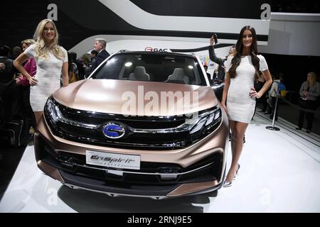 (170110) -- DETROIT, 9. Januar 2017 -- Chinas Guangzhou Automobile Group Motor (GAC Motor) debütiert auf der North American International Auto Show (NAIAS) 2017 in Detroit, USA, am 9. Januar 2017. )(gj) U.S.-DETROIT-AUTO SHOW-NAIAS WangxPing PUBLICATIONxNOTxINxCHN Detroit Jan 9 2017 China S Guangzhou Automobiles Group Engine GAC Engine debütiert auf der North American International Car Show NAIAS 2017 in Detroit die Vereinigten Staaten 9. Januar 2017 GJ U S Detroit Car Show NAIAS WangxPing PUBLxINxNN Stockfoto