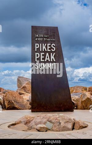 Pikes Peak Colorado Sommer Stockfoto