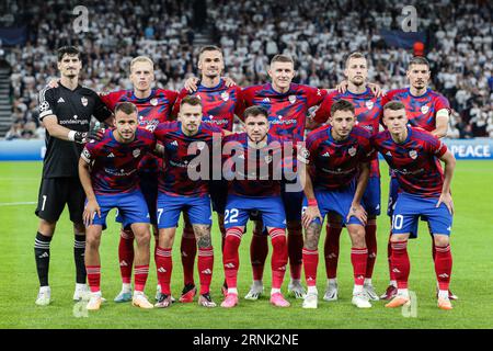 Kopenhaga, Dänemark. 30. August 2023. Das Team Rakow Czestochowa wurde während der Eliminationen des UEFA Champions League 2023/2024-Fußballspiels zwischen dem FC Kopenhagen und Rakow Czestochowa im Parken Stadium gesehen. Endstand: FC Kopenhagen 1:1 Rakow Czestochowa. (Foto: Grzegorz Wajda/SOPA Images/SIPA USA) Credit: SIPA USA/Alamy Live News Stockfoto