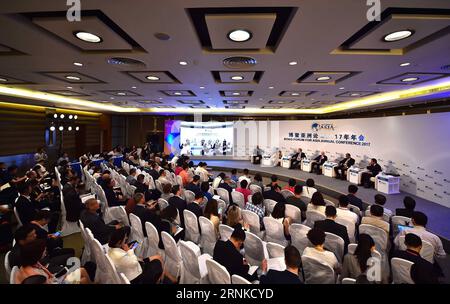 (170324) -- BOAO, 24. März 2017 -- Delegierte nehmen an der Sitzung von Capital and Control während der Boao Forum for Asia Annual Conference 2017 in Boao, Provinz Hainan, im Süden Chinas, am 24. März 2017 Teil. ) (Zwx) CHINA-BOAO-FORUM FÜR ASIEN-JAHRESKONFERENZ (CN) GuoxCheng PUBLICATIONxNOTxINxCHN Boao 24. März 2017 Delegierte nehmen an der Sitzung von Kapital und Kontrolle während der Boao-Forum für Asien Jahreskonferenz 2017 in Boao Südchina Provinz S Hainan 24. März 2017 zwx China Boao-Forum für Asien Jahreskonferenz CN GuoxCheng Teil PUBLICATIONxNOTxINxCHN Stockfoto